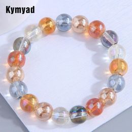 Charm Bracelets Kymyad Glasses Stone For Women Korean Trendy Fashion Bohemian Bijoux Femme Colorful Beaded Bracelet Jewelry