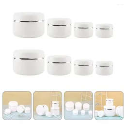 Storage Bottles 8 Pcs Cream Box Bottle Oz Plastic Jars With Lids Sample Containers For Travel Creami Lotion Holder