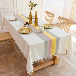 Table Cloth Tablecloth For Rectangular Round Linen Cotton Gingham Check Party Decoration Wedding Birthday Buffet