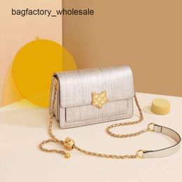 Best-selling Shoulder Bag 85% Factory Wholesale and Retail Golden Fox Womens Bag New Fashion Shoulder Exquisite Genuine Leather Crossbody Chain Small Bag