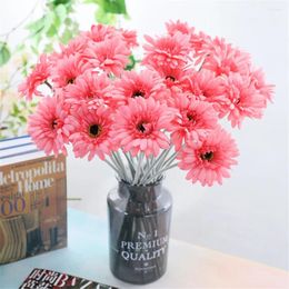 Decorative Flowers Artificial Ornamental Plant Gerbera Jamesonii Kniphofia Uvaria False Bonsai Home Office Decorate