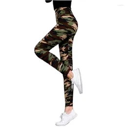 Women's Leggings Camouflage Printed Army Green Sport Women Fitness Workout Pants Polyester Skinny Leggins Push Up Sexy Jegging