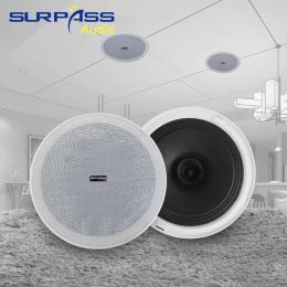 Speakers Surpass Audio Surround Sound Speakers System 6inch Ceiling Loudspeakers 8Ohm Roof Speaker for Home Background Music Audio Cinema