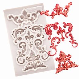 Moulds Lace Vine Border Silicone Resin Molds Cake Decorating Tools Pastry Kitchen Baking Accessories Fondant Cake Molds WTB202064P