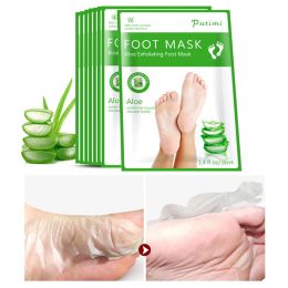 Feet LAIKOU Exfoliating Foot Mask Remove Dead Skin Cuticles Baby Care Peeling foot film Socks for Pedicure Breathable Skin Care