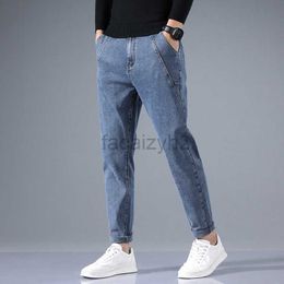 Men's Jeans Spring and Autumn New Men's Jeans Slim Fit Small Straight leg Edition Trendy Elastic Youth Casual Jeans Multi color Pants Plus Size Pants