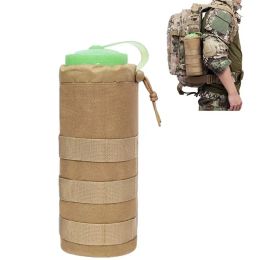 Bags Tactical Molle Water Bottle Bag Military Outdoor Camping Hiking Drawstring Holder Multifunction Bottle Pouch Pocket