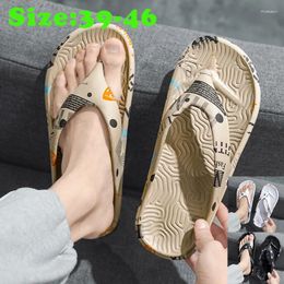 Slippers Fashion 2024 Summer Flip-flops Flat House Soft Sandals Men Beach Comfort MenFlip-flops Designer