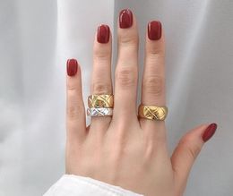 Stainless Steel love Ring for Woman Men Jewellery Silver Gold Rose Gold Rings Wedding Promise Rings For Female Women Gift Engagement5027595
