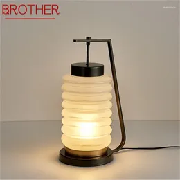 Table Lamps BROTHER Chinese Style Lamp Modern Simple Creative Glass Desk Light LED Home Decorative Study Bedroom