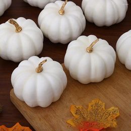 Party Decoration Small Artificial Pumpkins Decor Foam Pumpkin Harvest For Autumn Fall Wedding Thanksgiving Halloween Table X1D4