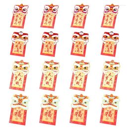 Gift Wrap 16 Piece Chinese Red Envelope Spring Festival Year Lucky Money Envelopes Colourful 8.9X18.3Cm