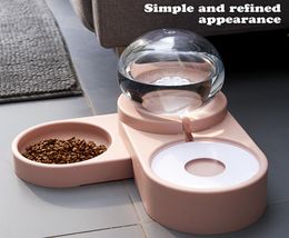 18L Automatic Pet Bowl Food Water Feeder Bubble Pet Bowls Cat Water Fountain Dog Kitten Feeding Container Water Dispenser For Hom1486078