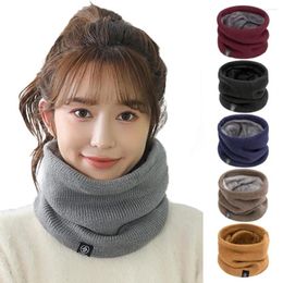 Scarves Solid Colour Scarf Cosy Windproof Neck Warmer For Outdoor Activities Soft Plush Cycling Wrap Skiing Skating Resistant Elastic