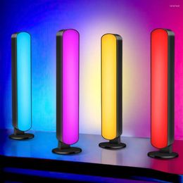 Table Lamps Music Sync LED Night Light Bars RGB Atmosphere Lamp With Remote Control For Gaming TV Bedroom Decoration Desktop