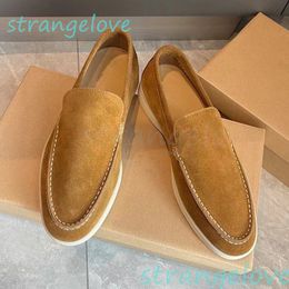 Designers Slip-ons Women Men Flats Top Quality Dress Shoes with Box Size35-46 Summer Suede Charms Office Shoe Mules Knitted Walk Wool Loafers 18