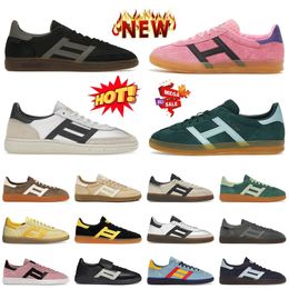 Wholesale Womens Mens Handball Spezial Wales Bonner Pony Leopard Trainers Low OG Original Platform Flat Designer Casual Shoes Athletic Silver Pink Purple Sneakers