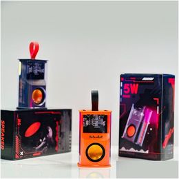 Tragbare Lautsprecher A36 Bluetooth -Lautsprecher Mini Wireless RGB transparent Stereo Sound Music Box mit LED -Flashing -Party O Player in Ret Dhtre