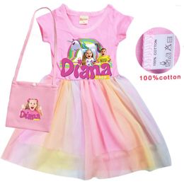 Girl Dresses Diana And Roma Show Dress Kids Halloween Carnival Clothes Baby Girls Casual Toddler Wedding Party Princess Vestidos