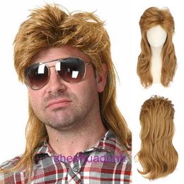 Wigs for wig headsets shawl curly hair mens golden covers