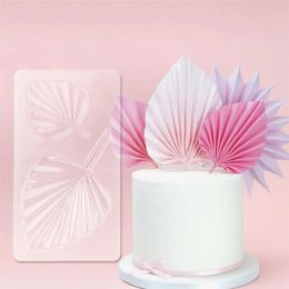 Moulds 3D Palm Leaf PET Mould Cake Decoration Chocolate Royal Cream Mould DIY Sugarcraft Cake Decorating Tool Kitchen Baking Accessories