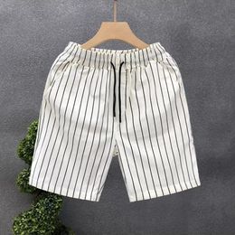 2024 Gym Shorts High Quality Mens Striped Quick Drying Summer Sports Short Pants Street Clothing Streetwear 240420