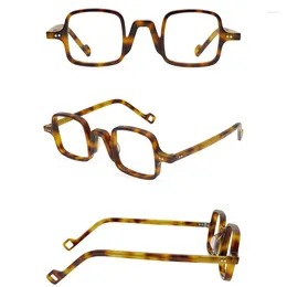 Sunglasses Frames Belight Optical Women Men Acetate Square Shape Retro Vintage Small Public Prescription Eyeglasses Spectacle Frame Eyewear
