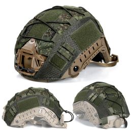 Safety Tactical Helmet Cover for Fast MH PJ BJ OPSCore Helmet Airsoft Paintball Military Helmet Cover Multicam with Elastic Cord