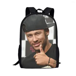 Backpack 3D Printing Large Capacity Internal Pocket Travel Outdoor Bag Straps Buckle Show Student Kids Custom Image Satchel