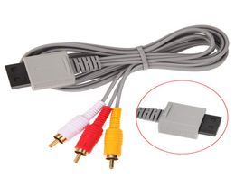 18m 3 RCA Cable for Nintendo Wii Controller Console Audio Video AV Cables Composite 480p Goldplated 3RCA for will Cord3058356