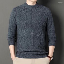 Men's Sweaters Sweater Winter Men Warm Fashion Casual Solid Color Knit Pullover Korean Loose Round Neck S Jumper Clothes M-4XL