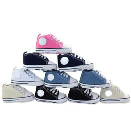 2023 New Canvas Walking Shoes 0-3 Year Old Baby Shoes Infant Spring and Autumn Soft Sole Children's Shoes