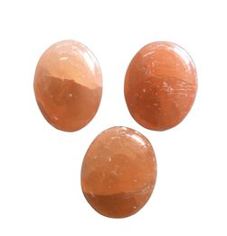 DingSheng Holiday gift 2quot Natural Orange Selenite Palm Stones Crystal Worry Quartz Oval Soap Ball Massage Healing Reiki Chakr3799177