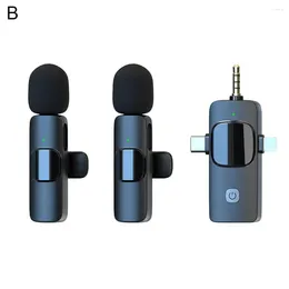 Microphones Mini Microphone High-sensitivity Wireless Lavalier With Noise Reduction Receiver For Video Recording Crisp