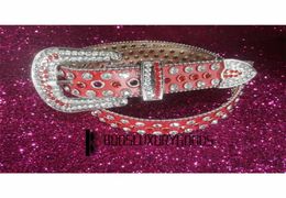 2022 Designer Belt Simon Belts for Men Women Shiny diamond belt red belts290k2331767