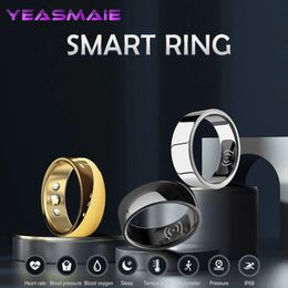 Smart Ring Heart Rate Blood Pressure Sleep Monitoring Temperature Blood Oxygen Fitness Tracker Smart Ring For Men Women 240422