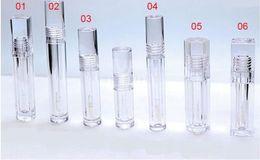 Empty Transparent Lipgloss Tubes Round Square Clear Cosmetic Containers Lipgloss Tube Packaging Lip Gloss Tube8823533