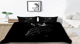 Robotic Arm Bedding Set Man In Black Classic Cool Duvet Cover Black King Queen Twin Full Single Double Soft Bed Cover with Pillowc4179687