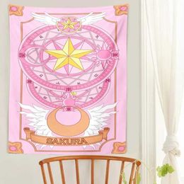 Tapestries Sailor Moon tapestry cute sailor moon room decor college dorm decoration kawaii pink Home Decor poster Mattress Dorm Room Decor