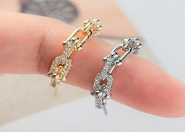 Hoop Huggie Luxury Geometric C Letter Circle Earrings For Women Zircon Fashion Brand Jewellery Aretes Z2223594095