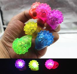 6Color Mix Led Flashing Jelly Ring Party Bar Blinking Soft Glow Light UP Party Favour Christams Gifts c7153380201