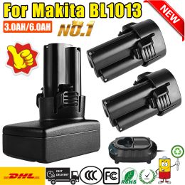 Chargers 6000mah for Makita Bl1013 Replacement Battery 10.8v 12v Bl1014 Bl1015 Liion Replace Accumulators Power Tools Battery +charger