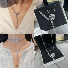 Necklace CH T0P for Women Couple Sier Gold Plated Highest Counter Quality Jewelry Crystal European Size Brand Designer with Box 001 Original Quality