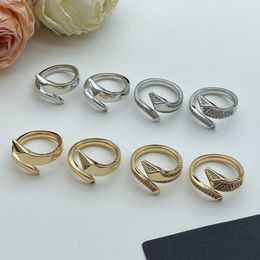 Fashion opening Average size 18K rose silver diamond ring Premium Edition fashion style