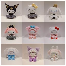 2024 Hot Selling Little Devil Plush Doll Black Gold Kuromi Pyjamas Jade Gui KT Plush Toy Cartoon Doll Birthday Present