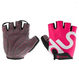 Cycling Gloves 0018 Custom Fingerless Absorbing Bike Bicycle