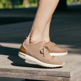 Casual Shoes Loro For Men 360g Summer Flexy Walk Man Sneakers Designer Luxury Brands Wish Knit Wool Light Male Sports Loafers