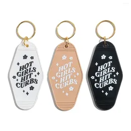 Keychains FishSheep Trendy Letters Charm Key Chain For Women Men Kids Irregular Acrylic Bag Car Ring Holder Accessories Gift