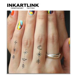 EJSQ Tattoo Transfer Simple small design temporary tattoo sticker waterproof magic tattoo lasts to 15 days fake tattoo semi permanent tattoo 240427