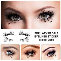 Tattoo Transfer Eye Shadow Tattoo Temporary Tattoos Sticker Women Halloween Party Eye Makeup Stickers Face Waterproof Fake Tatto Eye Art 240426